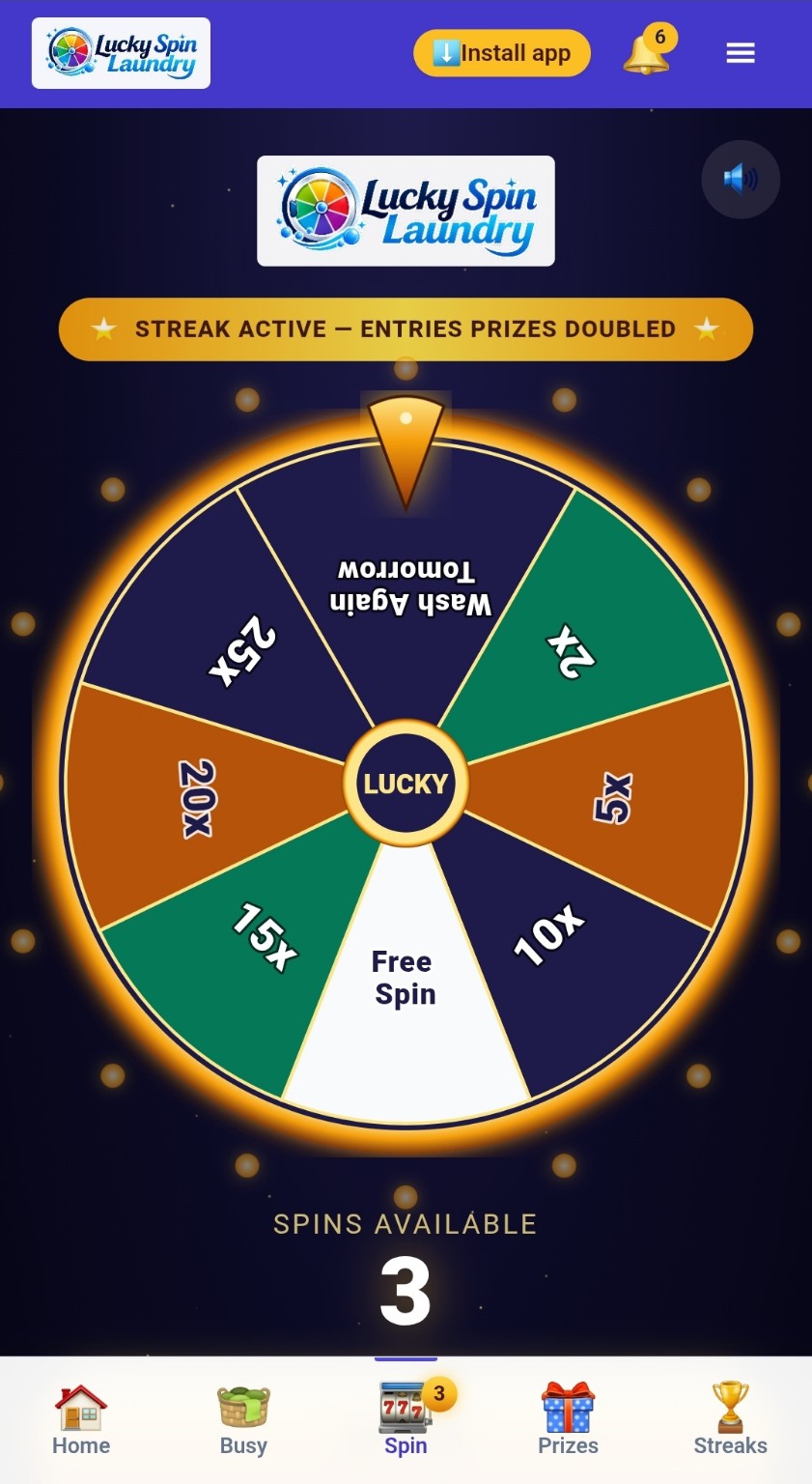 Spin to win bonus entries